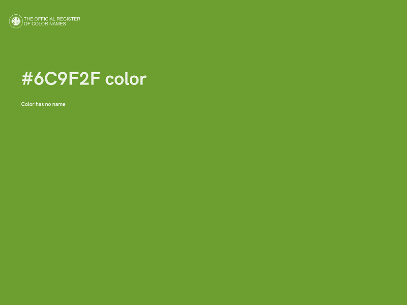 #6C9F2F color image