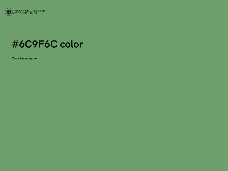 #6C9F6C color image