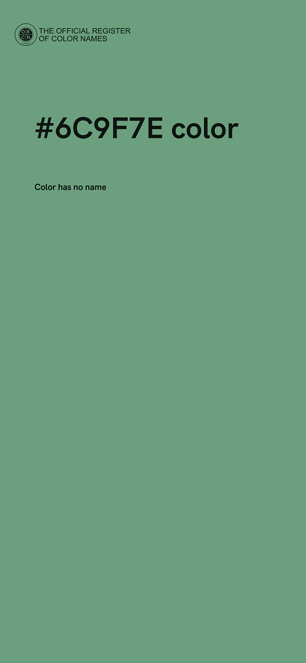 #6C9F7E color image