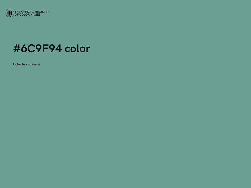 #6C9F94 color image