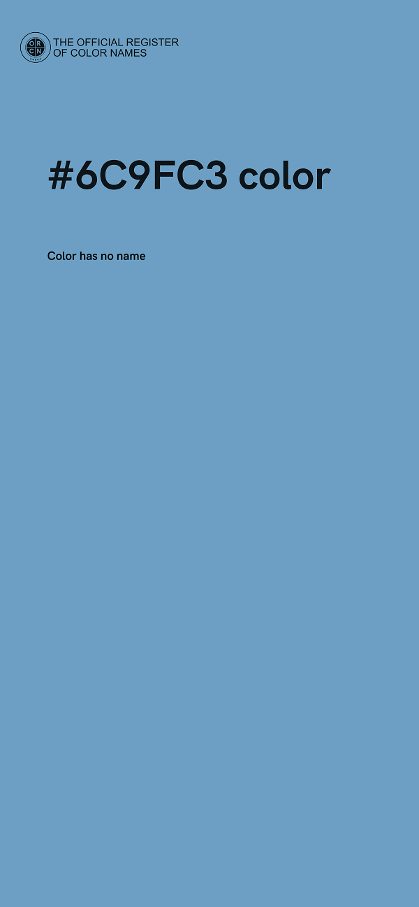 #6C9FC3 color image