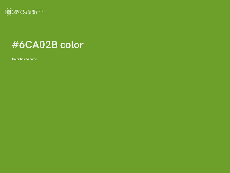 #6CA02B color image