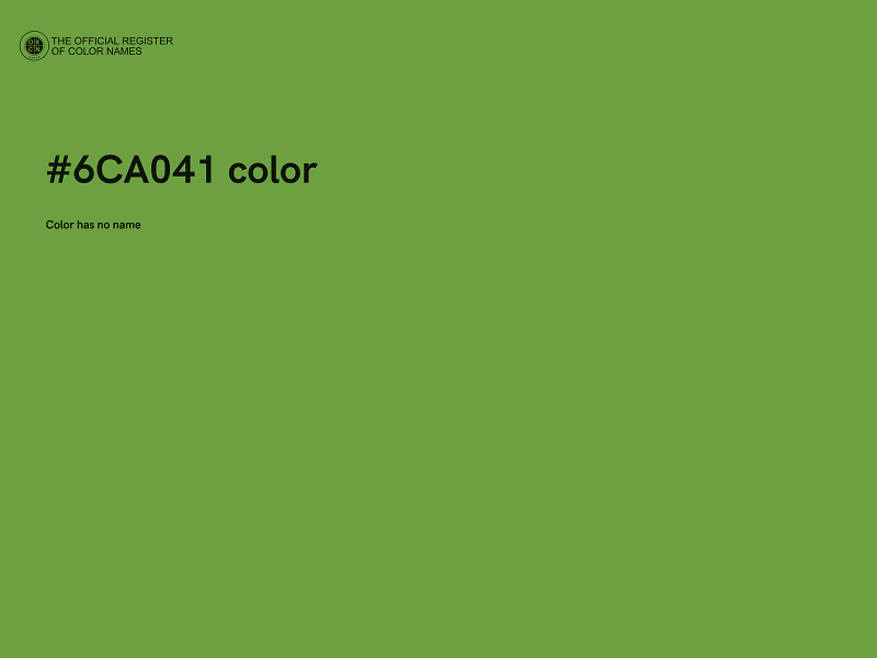 #6CA041 color image