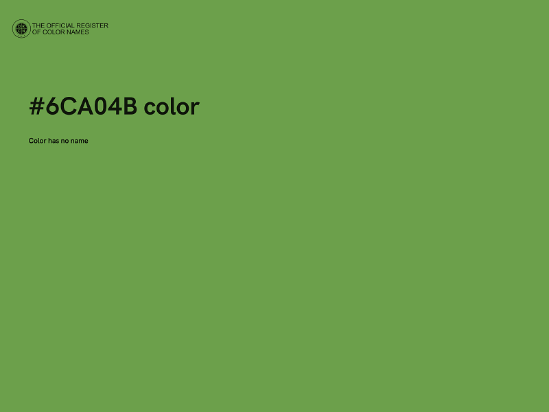 #6CA04B color image