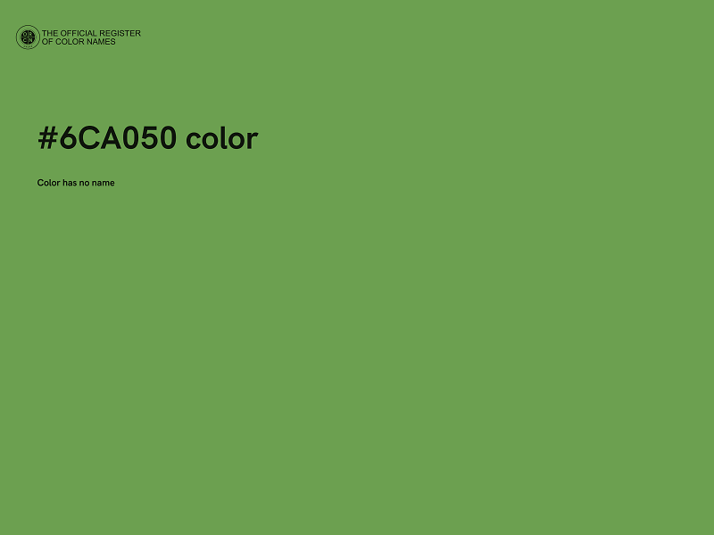 #6CA050 color image