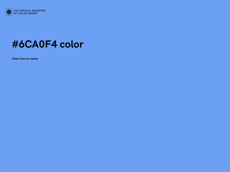 #6CA0F4 color image
