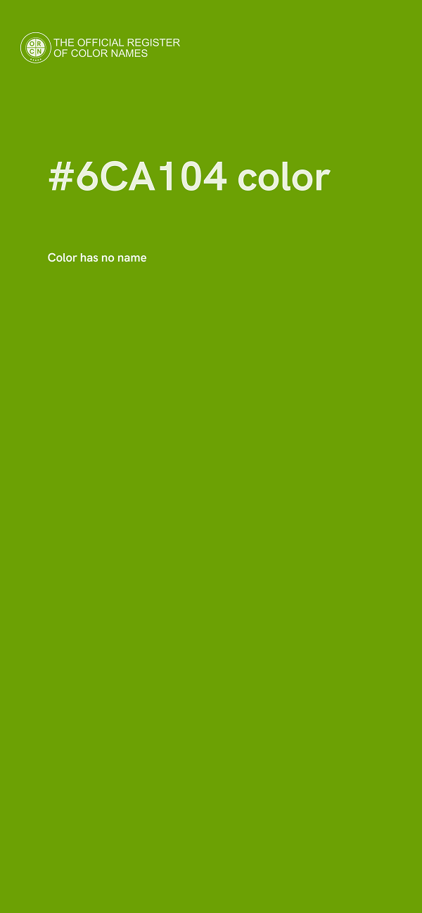 #6CA104 color image