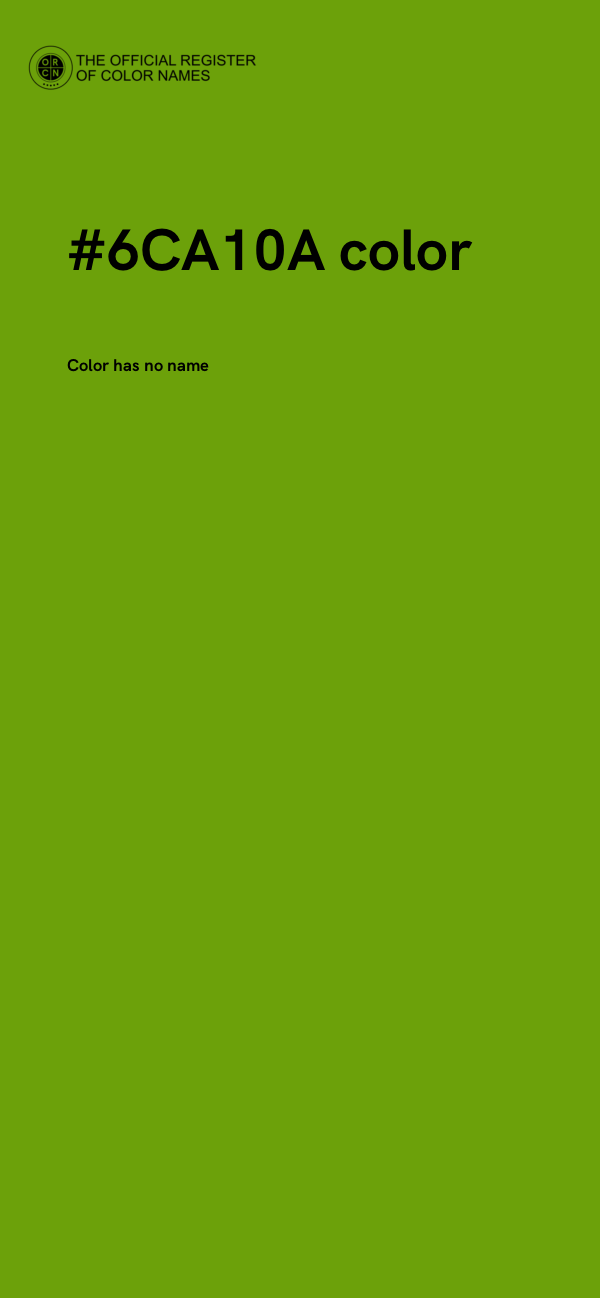 #6CA10A color image