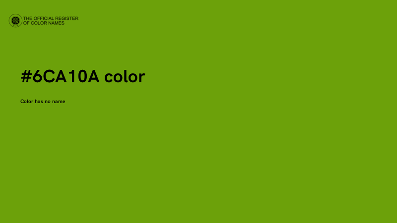 #6CA10A color image