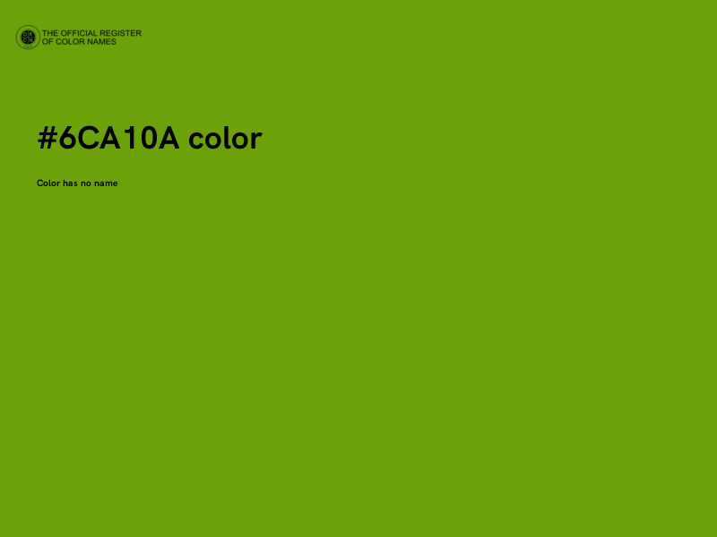 #6CA10A color image