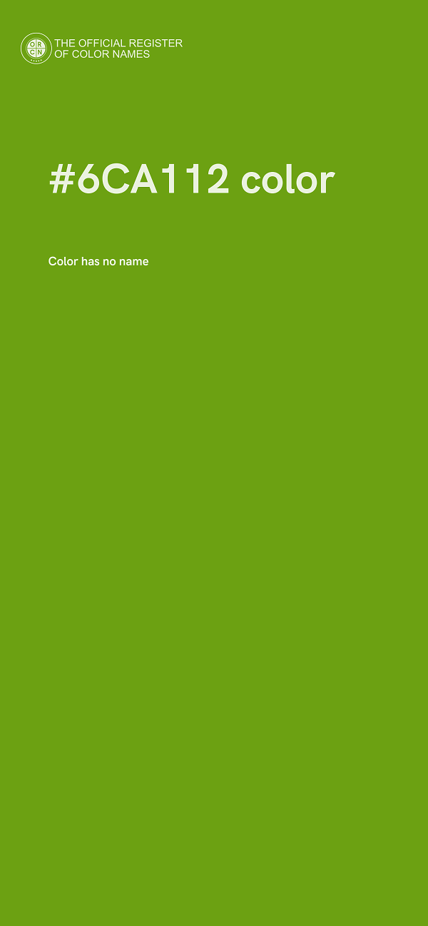 #6CA112 color image