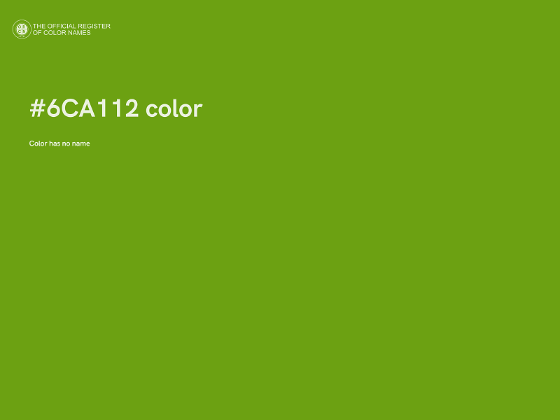 #6CA112 color image