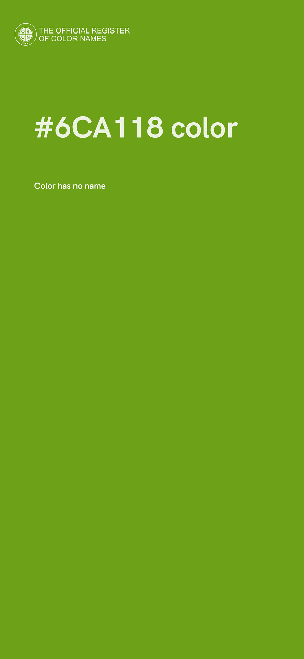 #6CA118 color image
