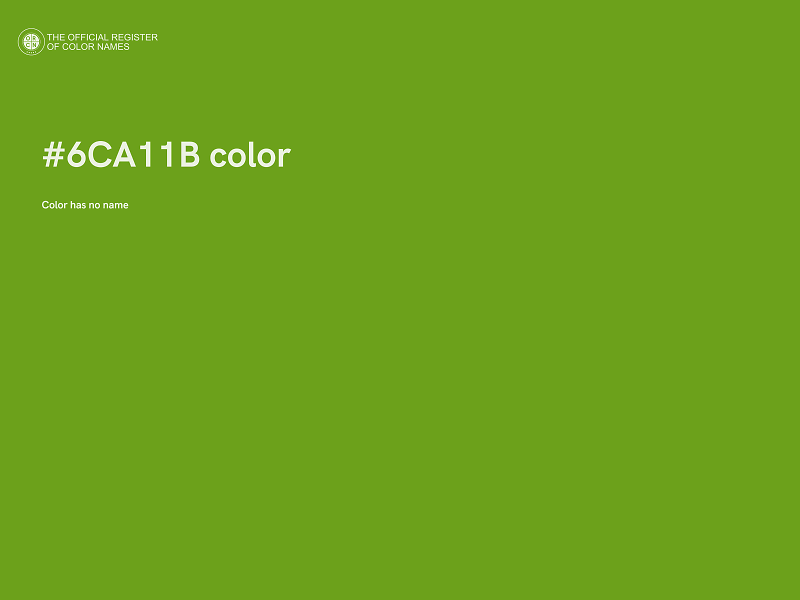 #6CA11B color image