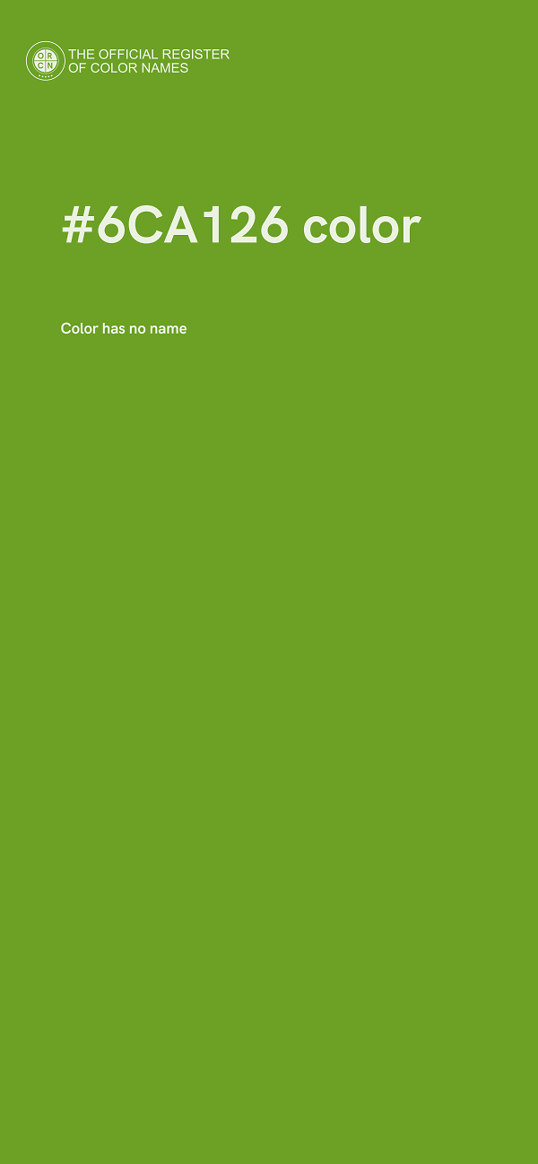 #6CA126 color image