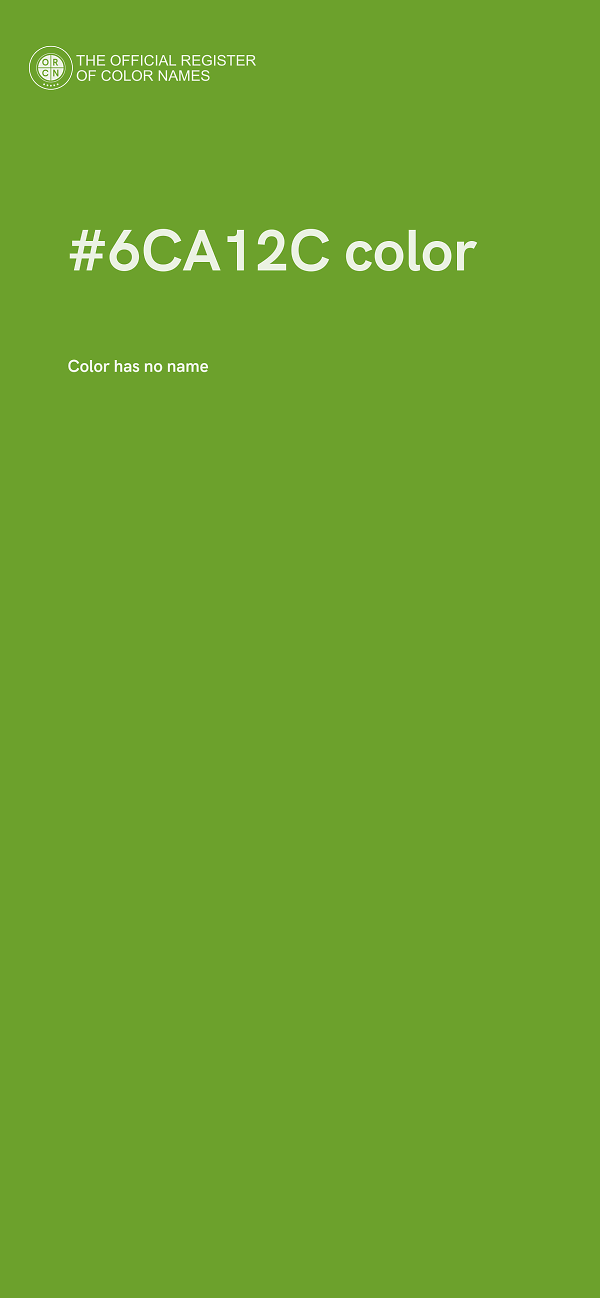 #6CA12C color image