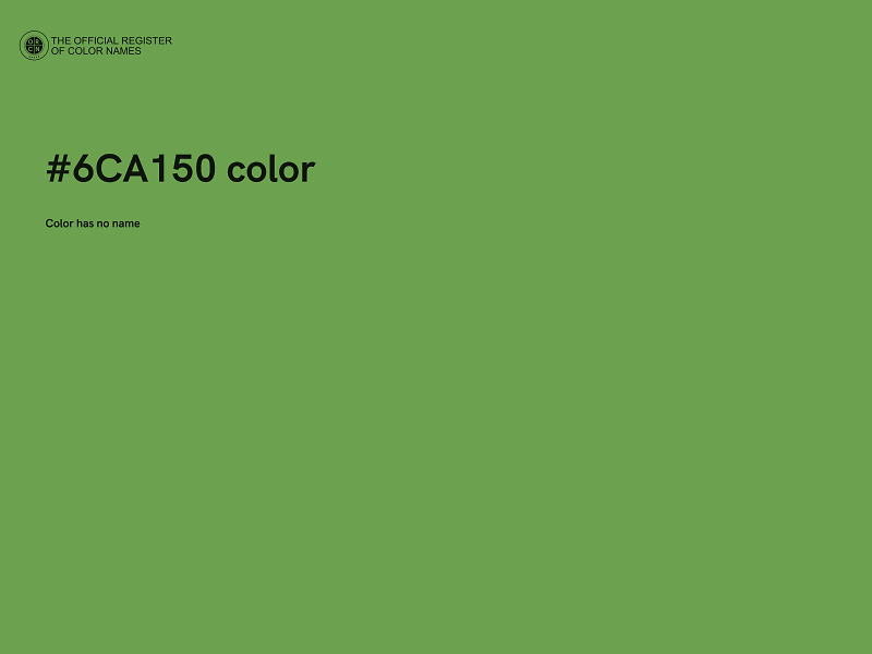 #6CA150 color image