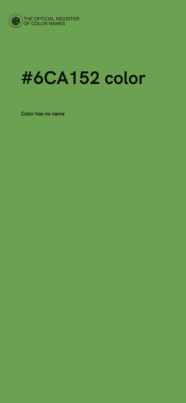 #6CA152 color image