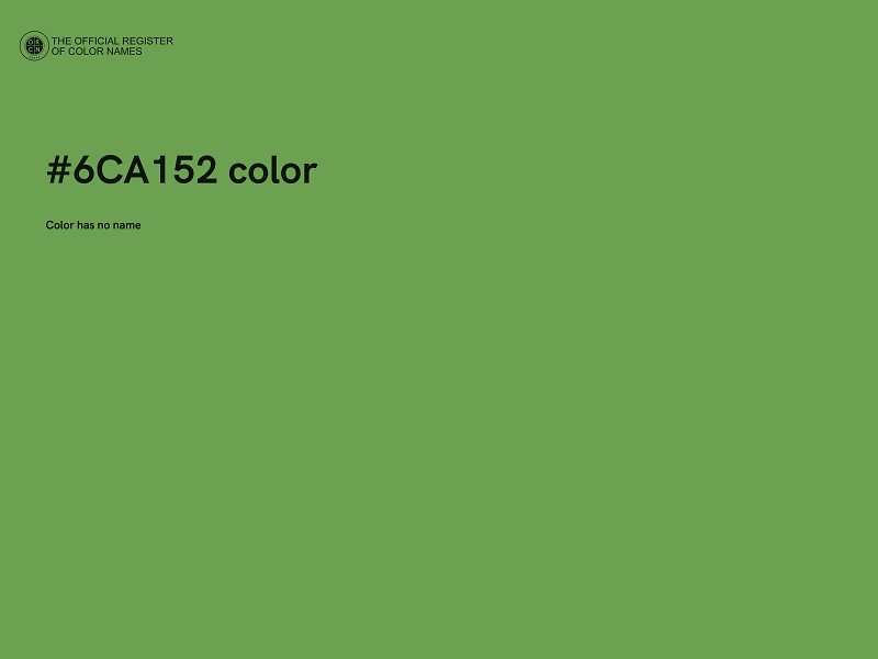 #6CA152 color image