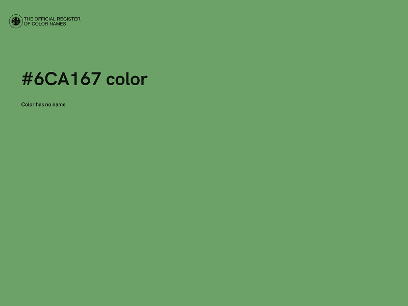 #6CA167 color image