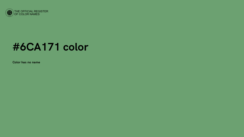 #6CA171 color image