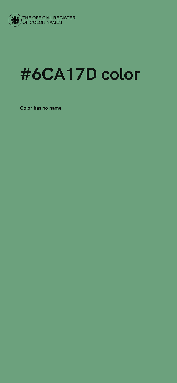 #6CA17D color image