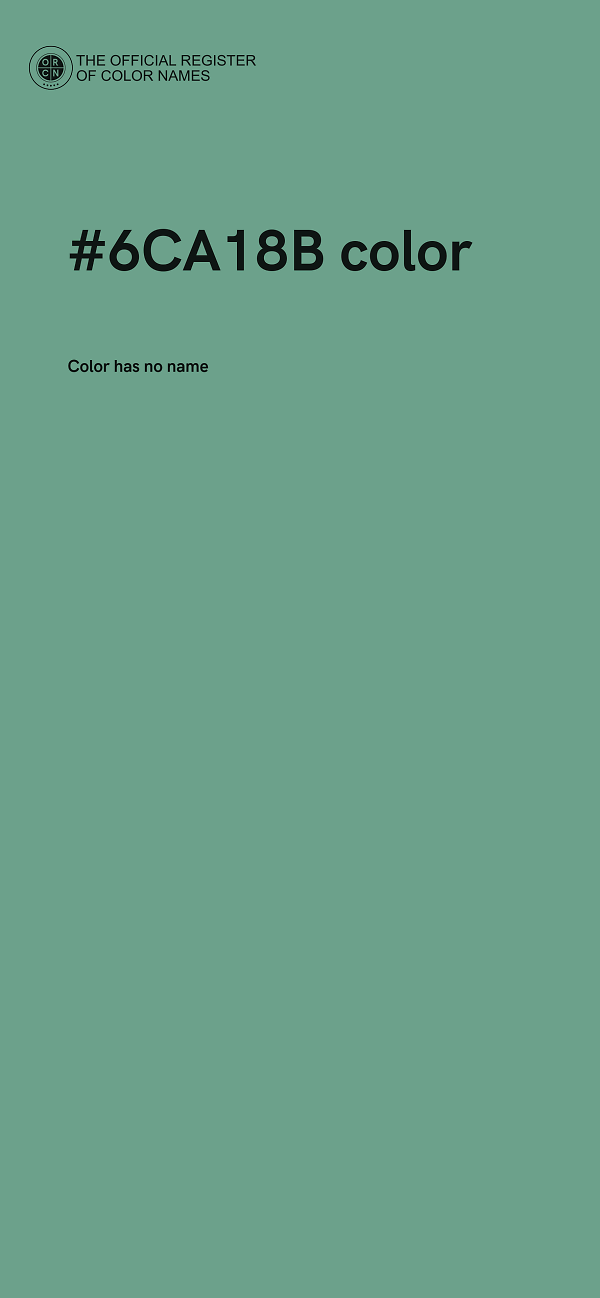 #6CA18B color image