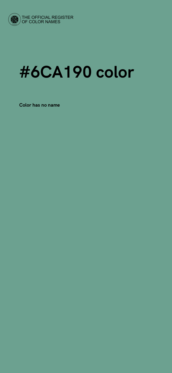 #6CA190 color image
