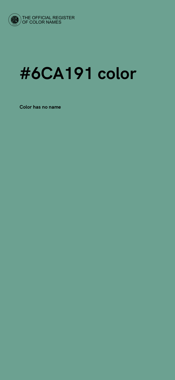 #6CA191 color image