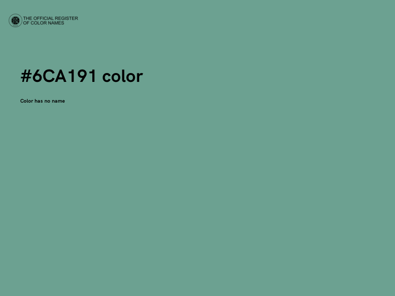 #6CA191 color image