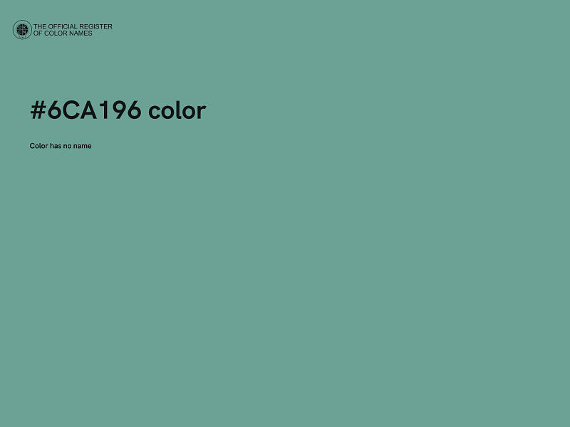 #6CA196 color image