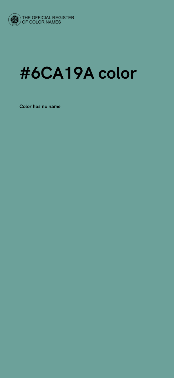 #6CA19A color image