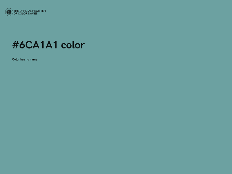 #6CA1A1 color image