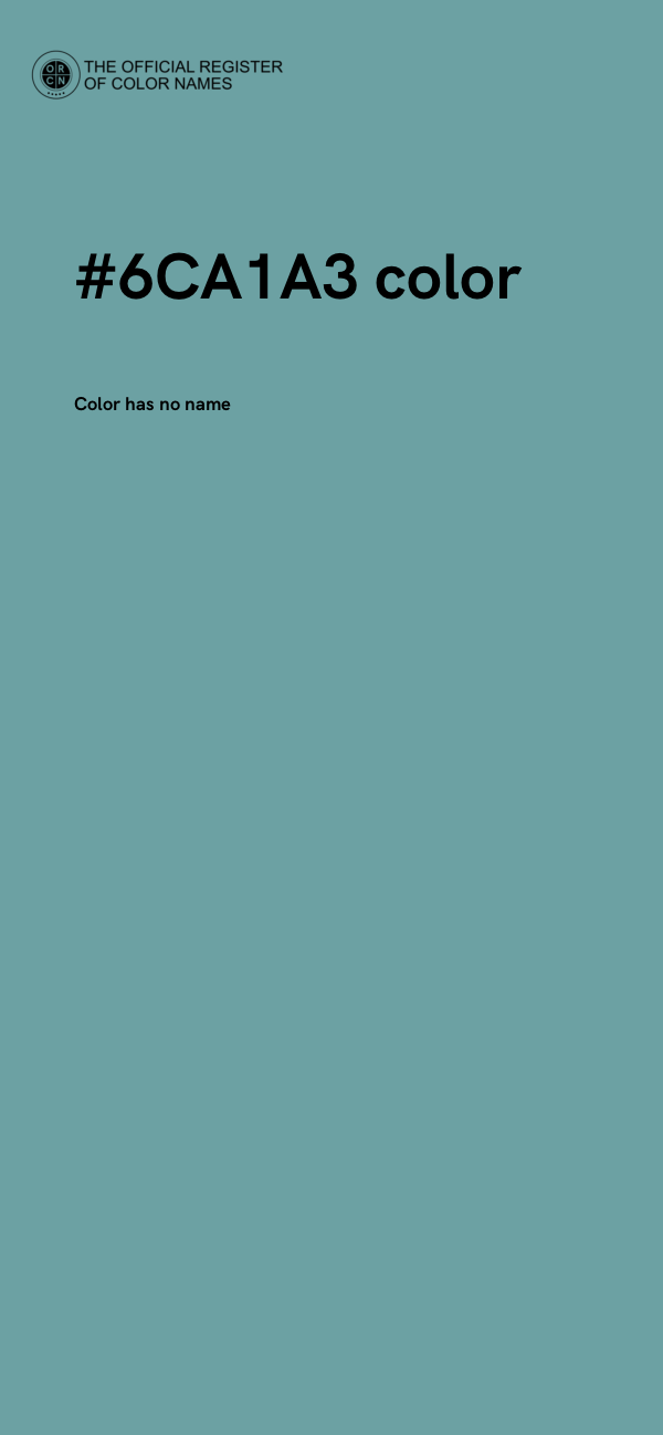 #6CA1A3 color image