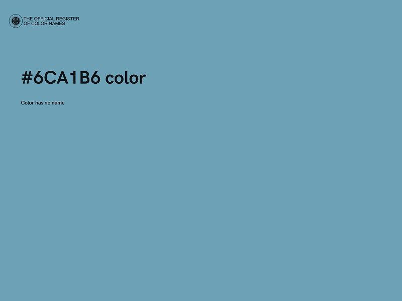 #6CA1B6 color image