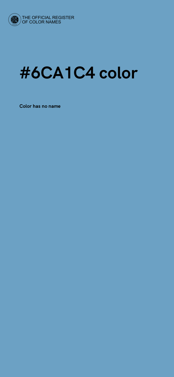 #6CA1C4 color image