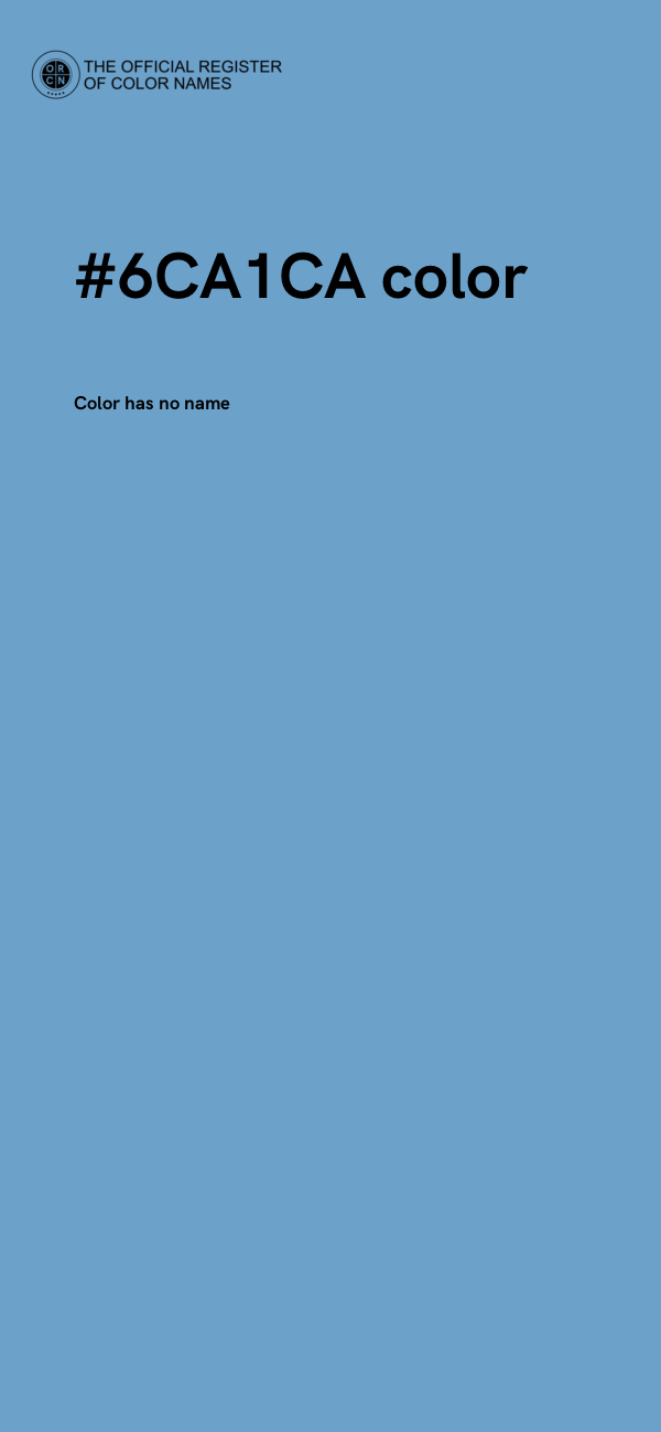 #6CA1CA color image