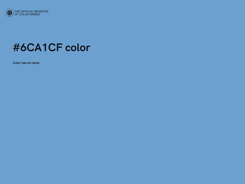 #6CA1CF color image