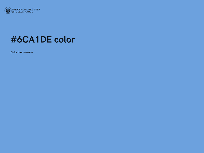 #6CA1DE color image