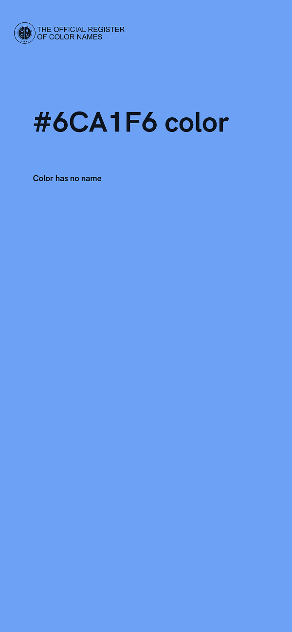 #6CA1F6 color image
