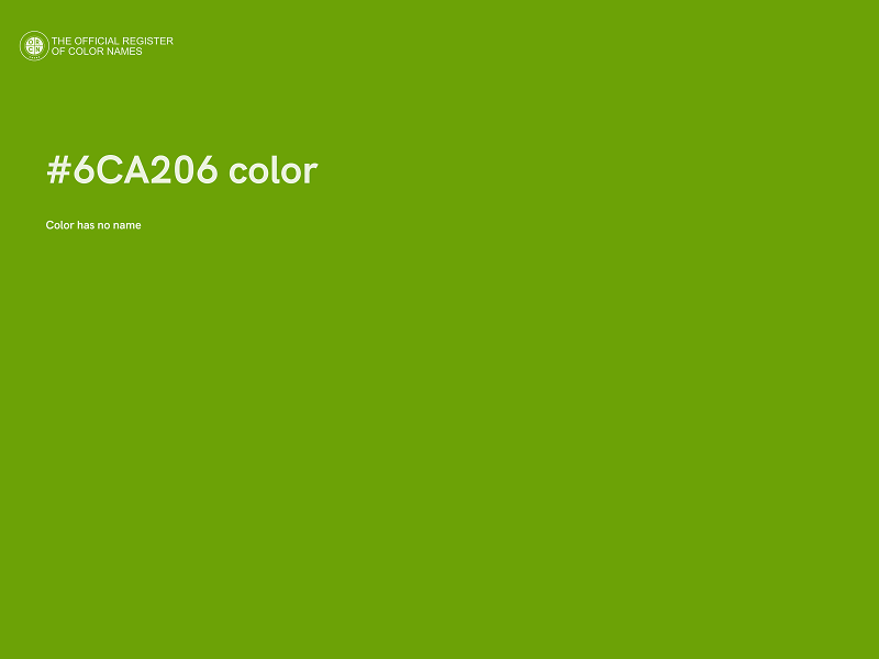 #6CA206 color image