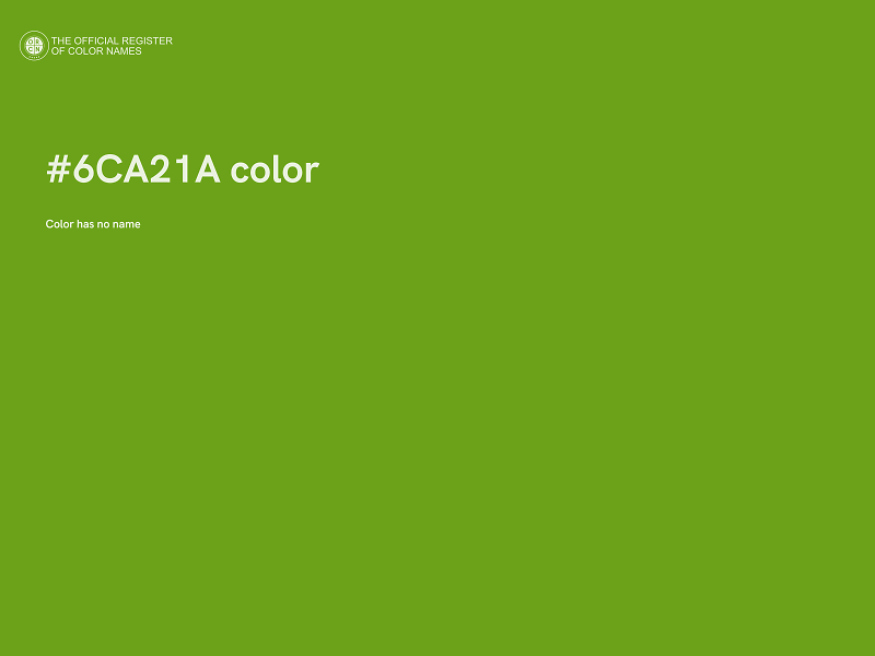 #6CA21A color image