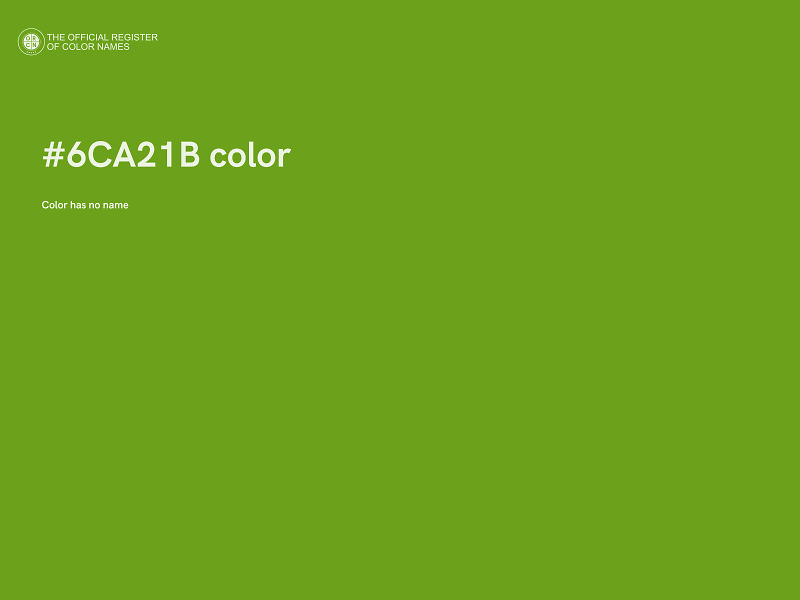 #6CA21B color image