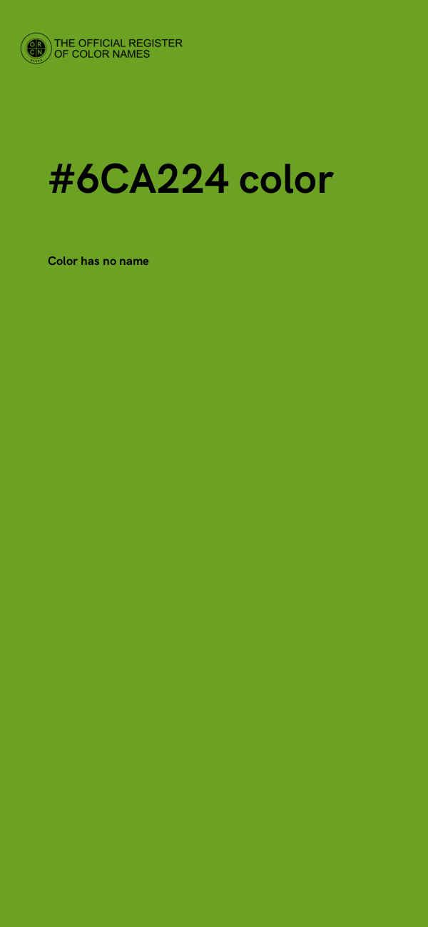 #6CA224 color image