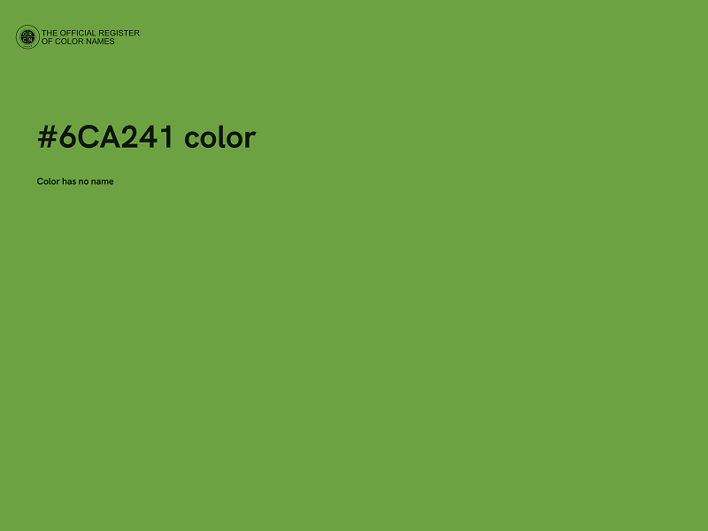 #6CA241 color image