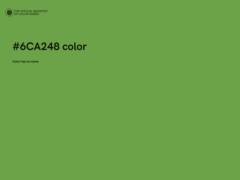 #6CA248 color image