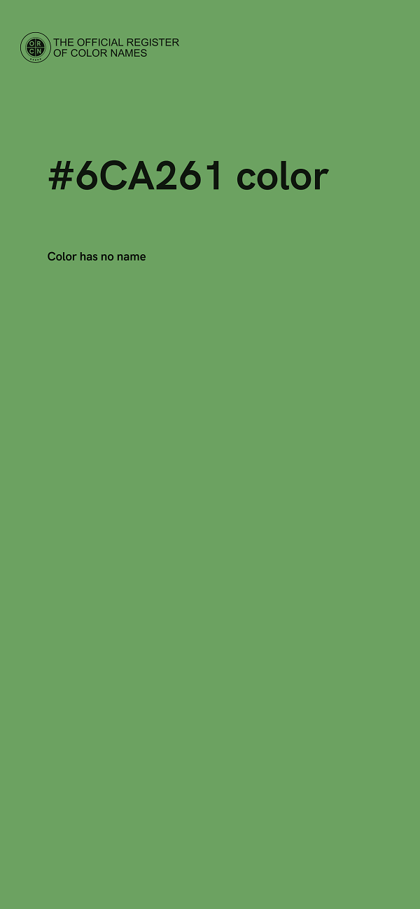 #6CA261 color image