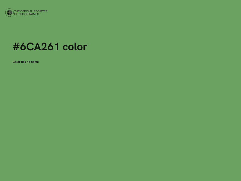 #6CA261 color image