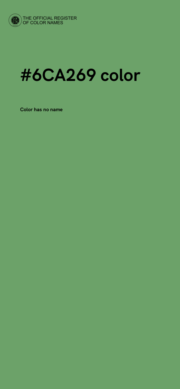 #6CA269 color image