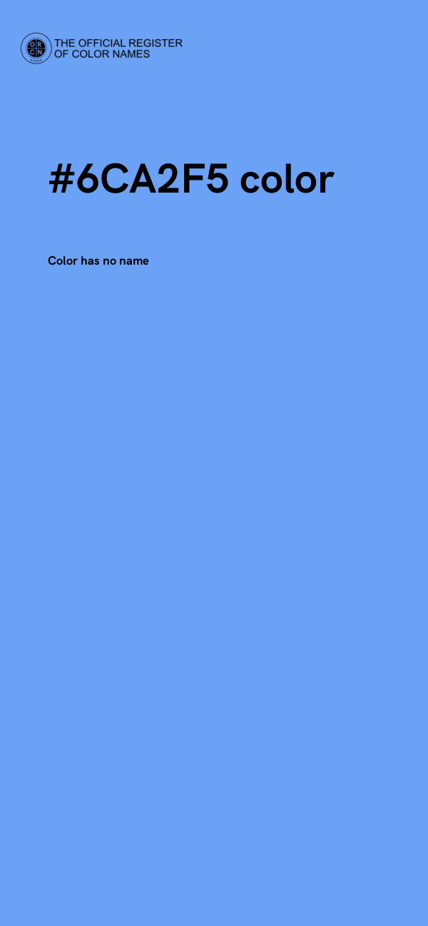 #6CA2F5 color image